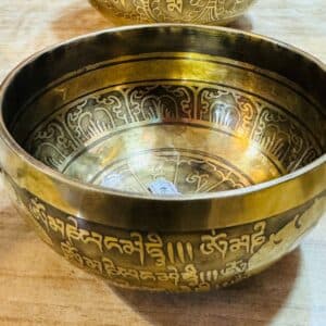 Mantra Carving Singing Bowls